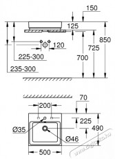 Grohe Cube ker&aacute;mia mosd&oacute; 3947800H, munkalap, 500 x 490, PureGuard, feh&eacute;r H&aacute;ztart&aacute;s / Otthon / K&uuml;lt&eacute;r - F&uuml;rdőszoba / wc - Kieg&eacute;sz&iacute;tő - 536682