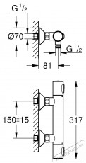 Grohe Grohtherm 500 zuhanycsaptelep 34793000, 1/2 , megjelen&eacute;s, termoszt&aacute;t, leforr&aacute;z&aacute;s elleni v&eacute;delem, EcoButton, szennyeződ&eacute;sszűrő, kr&oacute;m H&aacute;ztart&aacute;s / Otthon / K&uuml;lt&eacute;r - F&uuml;rdőszoba / wc - Kieg&eacute;sz&iacute;tő - 536704