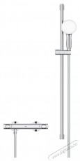 Grohe Grohtherm 500 zuhanycsaptelep 34797001, szabad, termoszt&aacute;t, zuhanyoszlop, 900 mm, kr&oacute;m H&aacute;ztart&aacute;s / Otthon / K&uuml;lt&eacute;r - F&uuml;rdőszoba / wc - Zuhanyz&oacute; polcrendszer - 536684