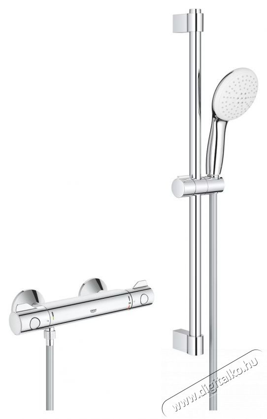 Grohe Grohtherm 800 zuhanycsaptelep 34565002, szabad, termoszt&aacute;t, zuhanyoszlop, 600 mm, kr&oacute;m H&aacute;ztart&aacute;s / Otthon / K&uuml;lt&eacute;r - F&uuml;rdőszoba / wc - Kieg&eacute;sz&iacute;tő - 536669