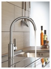 Grohe Konyhai csaptelep Grohe Get 31494001, 3/8 , C t&iacute;pus&uacute;, egyr&eacute;szes, magas kifoly&oacute;, kr&oacute;m Konyhai term&eacute;kek - Mosogat&oacute; - Mosogat&oacute; csaptelep - 536693