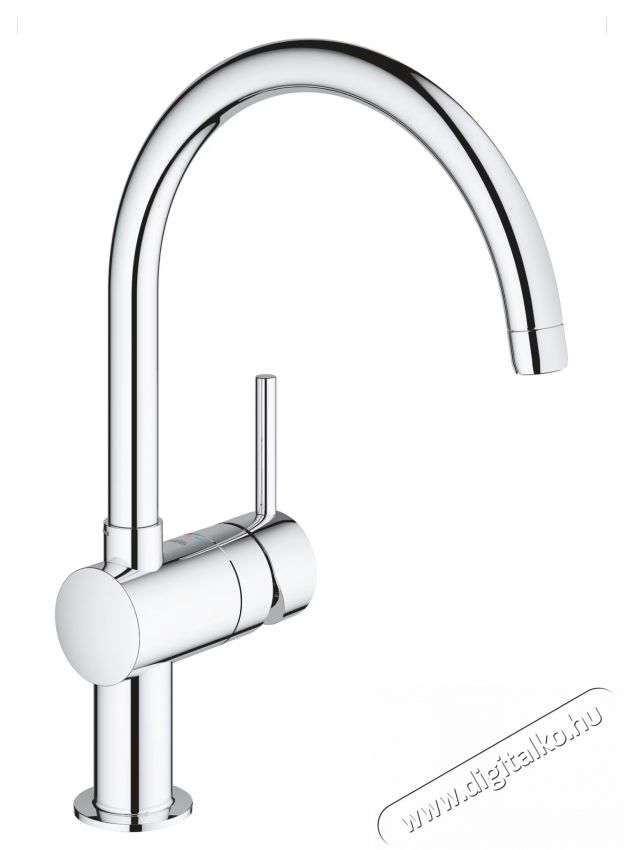 Grohe Minta konyhai csaptelep 32917000, 3/8 , egykaros, magas cs&ouml;ves, C t&iacute;pus&uacute;, forgathat&oacute;, hat&aacute;rol&oacute;, kr&oacute;m Konyhai term&eacute;kek - Mosogat&oacute; - Mosogat&oacute; csaptelep - 536680