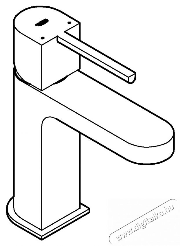 Grohe Plus 33163003 Csaptelep, 1/2 , S m&eacute;ret, egykaros, ker&aacute;miabet&eacute;t, gy&ouml;ngy&ouml;ztető, 1/4  push-up leeresztők&eacute;szlet, Kr&oacute;m Konyhai term&eacute;kek - Mosogat&oacute; - Mosogat&oacute; csaptelep - 536667