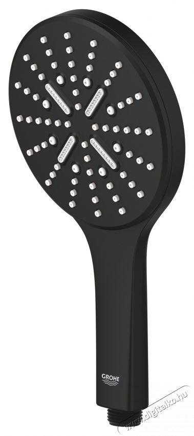 Grohe Rainshower SmartActive 130 22127KF0 zuhanyfej, 1/2 , 3 f&eacute;le sug&aacute;r, 9,5 l/perc, v&iacute;zkőmentes, matt, fekete H&aacute;ztart&aacute;s / Otthon / K&uuml;lt&eacute;r - F&uuml;rdőszoba / wc - Kieg&eacute;sz&iacute;tő - 536718