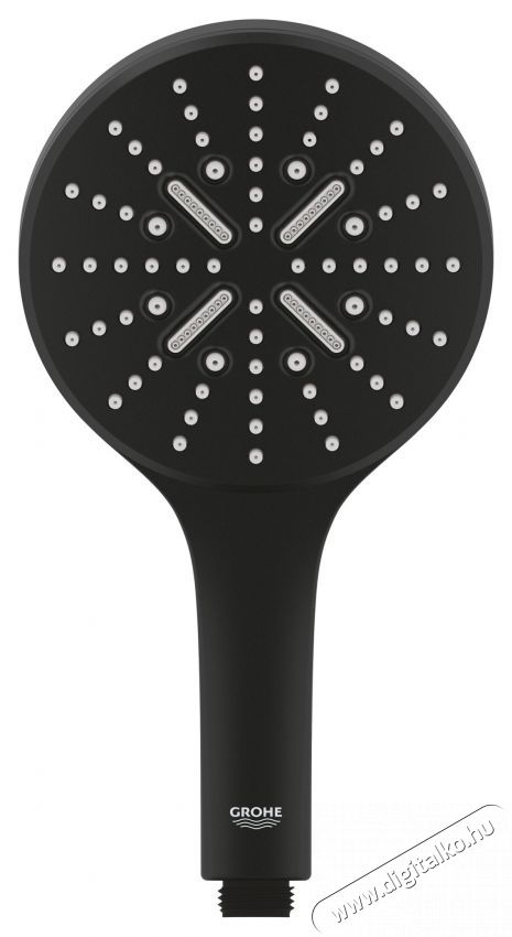 Grohe Rainshower SmartActive 130 22127KF0 zuhanyfej, 1/2 , 3 f&eacute;le sug&aacute;r, 9,5 l/perc, v&iacute;zkőmentes, matt, fekete H&aacute;ztart&aacute;s / Otthon / K&uuml;lt&eacute;r - F&uuml;rdőszoba / wc - Kieg&eacute;sz&iacute;tő - 536718