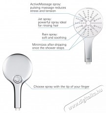Grohe Rainshower SmartActive 130 26544LS0 zuhanyfej, 1/2 , univerz&aacute;lis, 3 spray funkci&oacute;, kr&oacute;m/feh&eacute;r H&aacute;ztart&aacute;s / Otthon / K&uuml;lt&eacute;r - F&uuml;rdőszoba / wc - Kieg&eacute;sz&iacute;tő - 536737