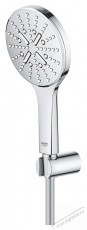 Grohe SmartActive 130 zuhanyfej k&eacute;szlet 26581000, 1/2 , 3 funkci&oacute;s, 130 mm, tart&oacute;, t&ouml;mlő, kr&oacute;m H&aacute;ztart&aacute;s / Otthon / K&uuml;lt&eacute;r - F&uuml;rdőszoba / wc - Kieg&eacute;sz&iacute;tő - 536714