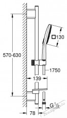 Grohe SmartActive Cube 130 zuhanyoszlop 26583000, 1/2 , 600 mm, 3 funkci&oacute;s, kr&oacute;m H&aacute;ztart&aacute;s / Otthon / K&uuml;lt&eacute;r - F&uuml;rdőszoba / wc - Kieg&eacute;sz&iacute;tő - 536686