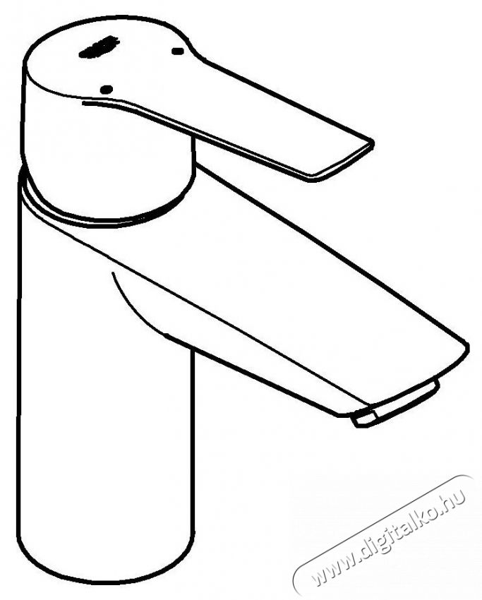 Grohe Start 235502432 Egykaros mosd&oacute;csaptelep, 3/8 , S m&eacute;ret, 5,7 l/perc, Nyithat&oacute; szelep, Matt, Fekete H&aacute;ztart&aacute;s / Otthon / K&uuml;lt&eacute;r - F&uuml;rdőszoba / wc - Kieg&eacute;sz&iacute;tő - 536715