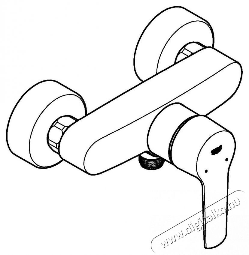 Grohe Start 322792432 Egykaros zuhanycsaptelep, 1/2 , Matt, Fekete H&aacute;ztart&aacute;s / Otthon / K&uuml;lt&eacute;r - F&uuml;rdőszoba / wc - Kieg&eacute;sz&iacute;tő - 536707