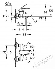 Grohe Swift k&aacute;dcsaptelep, megjelen&eacute;s, terelő, kr&oacute;m, 24335001 H&aacute;ztart&aacute;s / Otthon / K&uuml;lt&eacute;r - F&uuml;rdőszoba / wc - Kieg&eacute;sz&iacute;tő - 536736