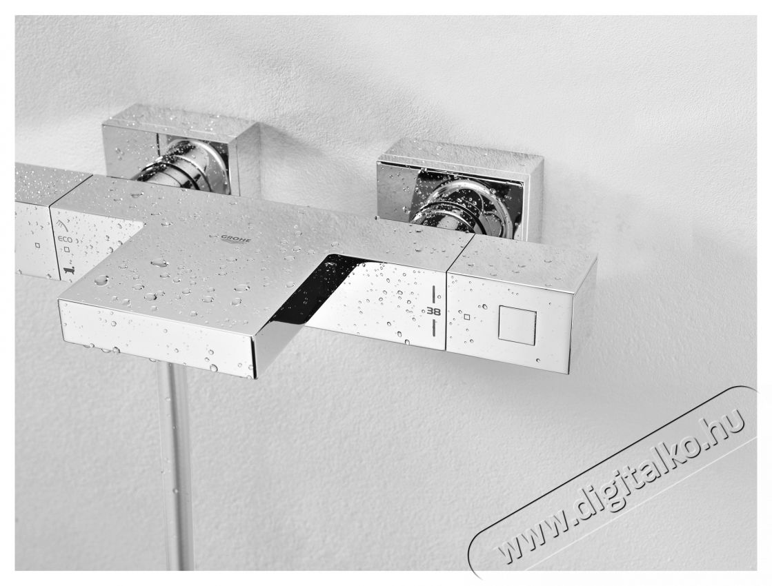 Grohe Cube termoszt&aacute;tos k&aacute;dcsaptelep, 1/2&Prime;, fali kivitel, v&iacute;zsug&aacute;r-szab&aacute;lyz&oacute;val, visszafoly&aacute;sg&aacute;tl&oacute;val, szennyfog&oacute; szűrővel, GROHE XL Waterfall, Kr&oacute;m H&aacute;ztart&aacute;s / Otthon / K&uuml;lt&eacute;r - F&uuml;rdőszoba / wc - Kieg&eacute;sz&iacute;tő - 536634