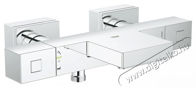 Grohe Cube termoszt&aacute;tos k&aacute;dcsaptelep, 1/2&Prime;, fali kivitel, v&iacute;zsug&aacute;r-szab&aacute;lyz&oacute;val, visszafoly&aacute;sg&aacute;tl&oacute;val, szennyfog&oacute; szűrővel, GROHE XL Waterfall, Kr&oacute;m H&aacute;ztart&aacute;s / Otthon / K&uuml;lt&eacute;r - F&uuml;rdőszoba / wc - Kieg&eacute;sz&iacute;tő - 536634