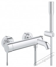 Grohe Essence K&aacute;d csaptelep, egykaros, 1/2 , ker&aacute;miabet&eacute;t, cső 1500 mm, ir&aacute;nyv&aacute;lt&oacute;, zuhanyr&oacute;zsa, hőm&eacute;rs&eacute;klet korl&aacute;toz&oacute;, Kr&oacute;m H&aacute;ztart&aacute;s / Otthon / K&uuml;lt&eacute;r - F&uuml;rdőszoba / wc - Kieg&eacute;sz&iacute;tő - 536657