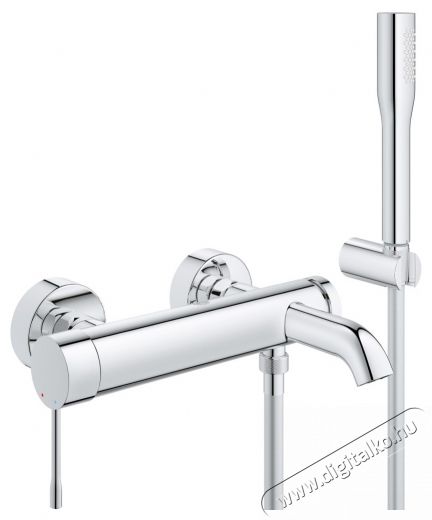 Grohe Essence K&aacute;d csaptelep, egykaros, 1/2 , ker&aacute;miabet&eacute;t, cső 1500 mm, ir&aacute;nyv&aacute;lt&oacute;, zuhanyr&oacute;zsa, hőm&eacute;rs&eacute;klet korl&aacute;toz&oacute;, Kr&oacute;m H&aacute;ztart&aacute;s / Otthon / K&uuml;lt&eacute;r - F&uuml;rdőszoba / wc - Kieg&eacute;sz&iacute;tő - 536657