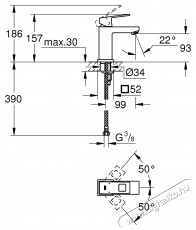 Grohe Eurocube 2313200E mosd&oacute;csaptelep, 3/8 , S m&eacute;ret, kr&oacute;m H&aacute;ztart&aacute;s / Otthon / K&uuml;lt&eacute;r - F&uuml;rdőszoba / wc - Kieg&eacute;sz&iacute;tő - 536663