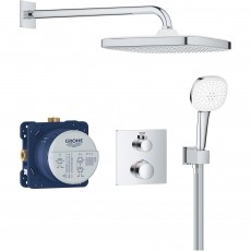 Grohe Grohtherm 34871000 zuhanyrendszer, 1/2 , Be&eacute;p&iacute;tett, Termoszt&aacute;t, 250 mm, Kr&oacute;m H&aacute;ztart&aacute;s / Otthon / K&uuml;lt&eacute;r - F&uuml;rdőszoba / wc - Kieg&eacute;sz&iacute;tő - 536630