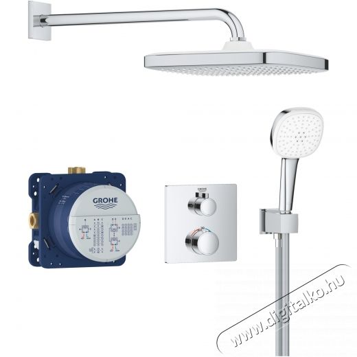 Grohe Grohtherm 34871000 zuhanyrendszer, 1/2 , Be&eacute;p&iacute;tett, Termoszt&aacute;t, 250 mm, Kr&oacute;m H&aacute;ztart&aacute;s / Otthon / K&uuml;lt&eacute;r - F&uuml;rdőszoba / wc - Kieg&eacute;sz&iacute;tő - 536630