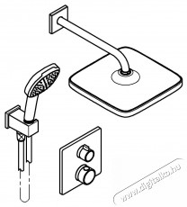 Grohe Grohtherm 34871000 zuhanyrendszer, 1/2 , Be&eacute;p&iacute;tett, Termoszt&aacute;t, 250 mm, Kr&oacute;m H&aacute;ztart&aacute;s / Otthon / K&uuml;lt&eacute;r - F&uuml;rdőszoba / wc - Kieg&eacute;sz&iacute;tő - 536630