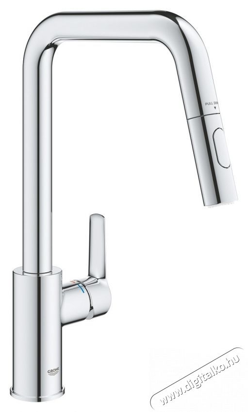 Grohe Start 30631000 konyhai csaptelep, magas, U-t&iacute;pus&uacute;, kih&uacute;zhat&oacute; zuhany, 2 funkci&oacute;s, kr&oacute;m Konyhai term&eacute;kek - Mosogat&oacute; - Mosogat&oacute; csaptelep - 536659