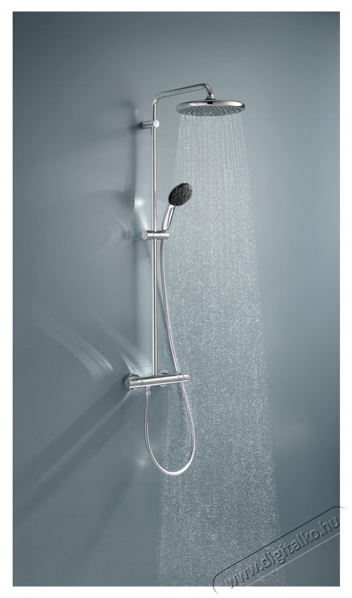 Grohe Vitalio Start 250 zuhanyrendszer, l&aacute;tsz&oacute;lagos, termoszt&aacute;t, 250 mm, 1 funkci&oacute;s, kr&oacute;m, 26677001 H&aacute;ztart&aacute;s / Otthon / K&uuml;lt&eacute;r - F&uuml;rdőszoba / wc - Kieg&eacute;sz&iacute;tő - 536640