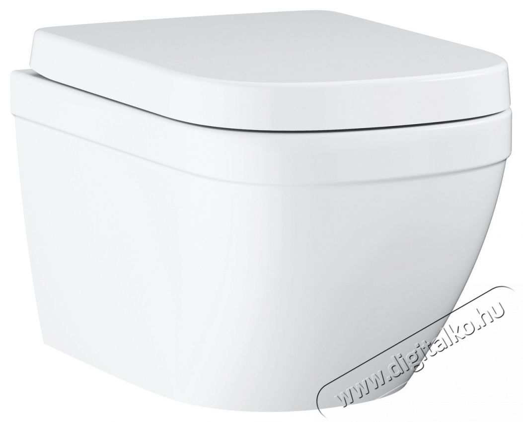 Grohe Euro Ceramic 39693000 WC cs&eacute;sze, falra szerelhető, perem n&eacute;lk&uuml;li, Triple Vortex, SoftClose fed&eacute;l, feh&eacute;r H&aacute;ztart&aacute;s / Otthon / K&uuml;lt&eacute;r - F&uuml;rdőszoba / wc - Kieg&eacute;sz&iacute;tő - 536639