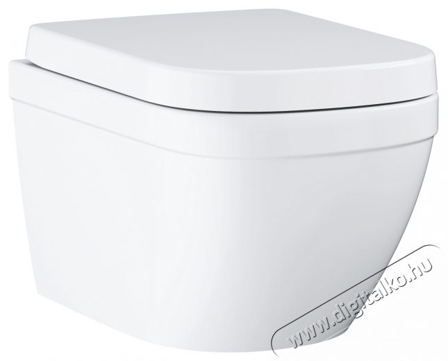 Grohe Euro Ceramic 39693000 WC cs&eacute;sze, falra szerelhető, perem n&eacute;lk&uuml;li, Triple Vortex, SoftClose fed&eacute;l, feh&eacute;r H&aacute;ztart&aacute;s / Otthon / K&uuml;lt&eacute;r - F&uuml;rdőszoba / wc - Kieg&eacute;sz&iacute;tő - 536639