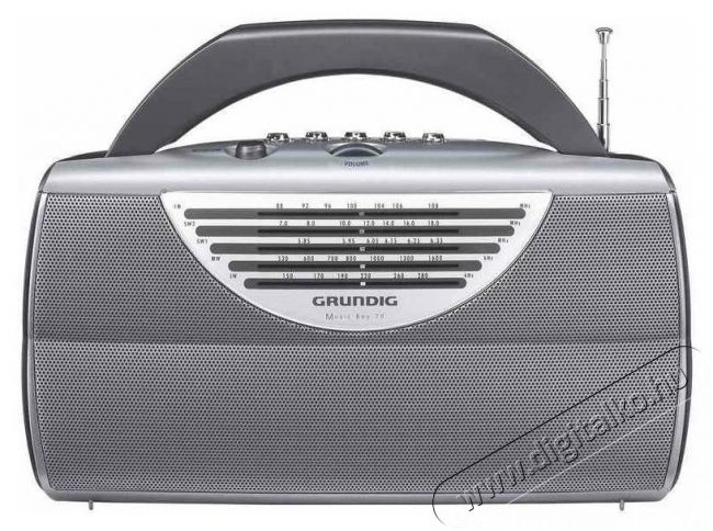 Grundig MUSIC-70S Táskarádió RP-6900 - ezüst Audio-Video / Hifi / Multimédia - Rádió / órás rádió - Asztali rádió - 286796