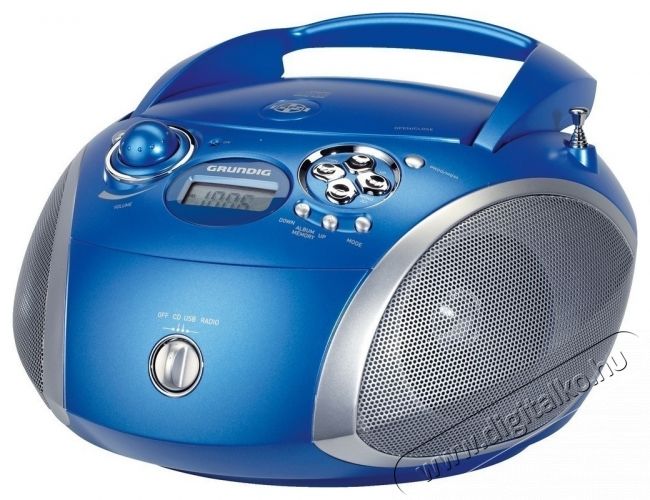Grundig RCD-1445 CD-s hordozható rádiómagnó - kék Audio-Video / Hifi / Multimédia - Hordozható CD / DVD / Multimédia készülék - Hordozható CD / Multimédia rádiómagnó / Boombox - 286775