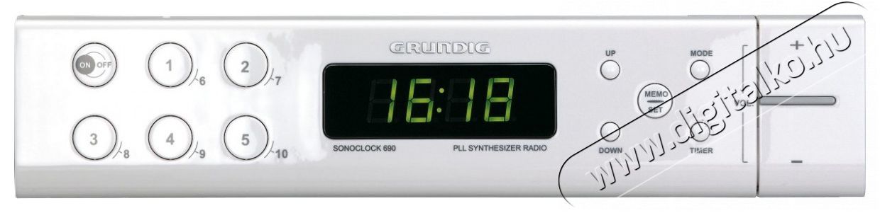 Grundig Sonoclock690 konyhai rádió Ébresztőórás rádió
