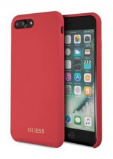 Guess szilikon, iPhone 8 Plus piros/arany logós szilikon tok Mobil / Kommunikáció / Smart - Mobiltelefon kiegészítő / tok - Tok / hátlap - 394300