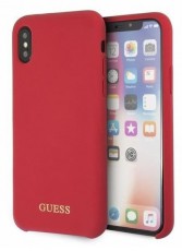 Guess szilikon, iPhone 8 Plus piros/arany logós szilikon tok Mobil / Kommunikáció / Smart - Mobiltelefon kiegészítő / tok - Tok / hátlap - 394300