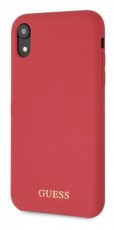 Guess szilikon, iPhone 8 Plus piros/arany logós szilikon tok Mobil / Kommunikáció / Smart - Mobiltelefon kiegészítő / tok - Tok / hátlap - 394300