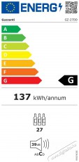 Guzzanti GZ 27DD Konyhai termékek - Hűtő, fagyasztó (szabadonálló) - Borhűtő - 509807
