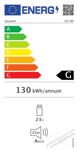 Guzzanti GZ 28S Konyhai termékek - Hűtő, fagyasztó (szabadonálló) - Mini hűtő / minibár - 509577