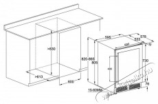 Guzzanti GZ 51BD Konyhai term&eacute;kek - Hűtő, fagyaszt&oacute; (be&eacute;p&iacute;thető) - Borhűtő - 509804