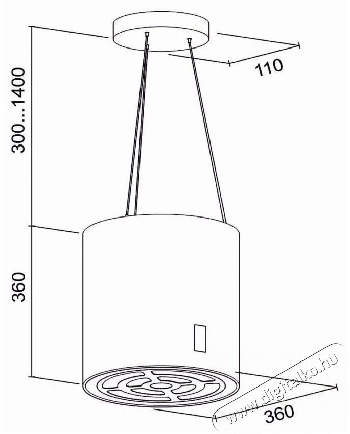 Guzzanti GZ 685B Konyhai term&eacute;kek - P&aacute;raelsz&iacute;v&oacute; - Sziget f&ouml;l&eacute; - 509777