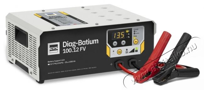 GYS DIAG-BATIUM 100.12 FV T&ouml;ltő  stabiliz&aacute;lt t&aacute;pegys&eacute;g, 12 V, 5-1200 Ah, 2,5 m k&aacute;bel Aut&oacute;hifi / Aut&oacute; felszerel&eacute;s - Aut&oacute;s / aut&oacute;hifi kieg&eacute;sz&iacute;tő - Aut&oacute; akkumul&aacute;tor t&ouml;ltő - 531820