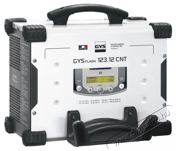 GYS GYSFLASH 123.12 CNT FV aut&oacute; akkuml&aacute;tor t&ouml;ltő Aut&oacute;hifi / Aut&oacute; felszerel&eacute;s - Aut&oacute;s / aut&oacute;hifi kieg&eacute;sz&iacute;tő - Aut&oacute; akkumul&aacute;tor t&ouml;ltő - 531811