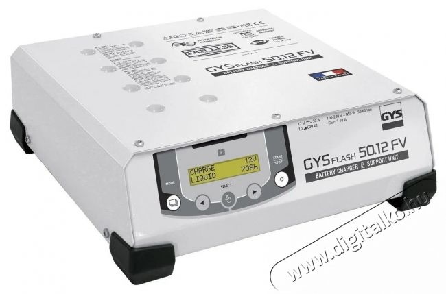GYS GYSFLASH 50-12 HF FV aut&oacute; akkuml&aacute;tor t&ouml;ltő Aut&oacute;hifi / Aut&oacute; felszerel&eacute;s - Aut&oacute;s / aut&oacute;hifi kieg&eacute;sz&iacute;tő - Aut&oacute; akkumul&aacute;tor t&ouml;ltő - 531818