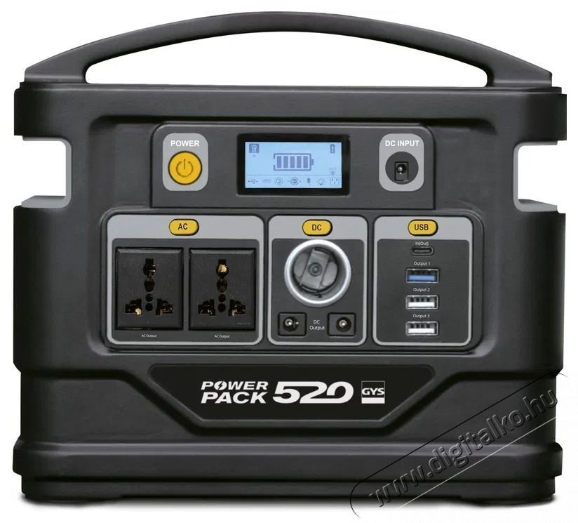 GYS Power Pack 520 akkumul&aacute;tor t&ouml;ltő&aacute;llom&aacute;s, 518 Wh Aut&oacute;hifi / Aut&oacute; felszerel&eacute;s - Aut&oacute;s / aut&oacute;hifi kieg&eacute;sz&iacute;tő - Aut&oacute; akkumul&aacute;tor t&ouml;ltő - 531821