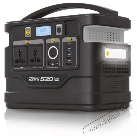 GYS Power Pack 520 akkumul&aacute;tor t&ouml;ltő&aacute;llom&aacute;s, 518 Wh Aut&oacute;hifi / Aut&oacute; felszerel&eacute;s - Aut&oacute;s / aut&oacute;hifi kieg&eacute;sz&iacute;tő - Aut&oacute; akkumul&aacute;tor t&ouml;ltő - 531821