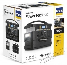 GYS Power Pack 520 akkumul&aacute;tor t&ouml;ltő&aacute;llom&aacute;s, 518 Wh Aut&oacute;hifi / Aut&oacute; felszerel&eacute;s - Aut&oacute;s / aut&oacute;hifi kieg&eacute;sz&iacute;tő - Aut&oacute; akkumul&aacute;tor t&ouml;ltő - 531821