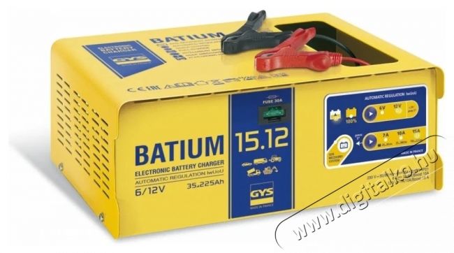 GYS BATIUM 15.12 aut&oacute; akkumul&aacute;tor t&ouml;ltő Aut&oacute;hifi / Aut&oacute; felszerel&eacute;s - Aut&oacute;s / aut&oacute;hifi kieg&eacute;sz&iacute;tő - Aut&oacute; akkumul&aacute;tor t&ouml;ltő - 531824