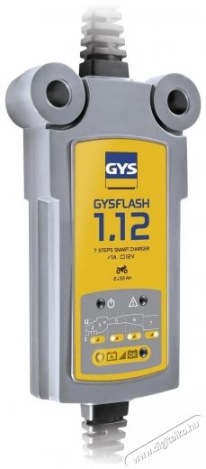 GYS Gysflash 1.12 PL, &oacute;lom &eacute;s l&iacute;tium akkumul&aacute;torok 12 V, 2-32 Ah, l&iacute;tium 0,5-20 Ah, 1 A aut&oacute; akkuml&aacute;tor t&ouml;ltő Aut&oacute;hifi / Aut&oacute; felszerel&eacute;s - Aut&oacute;s / aut&oacute;hifi kieg&eacute;sz&iacute;tő - Aut&oacute; akkumul&aacute;tor t&ouml;ltő - 531830
