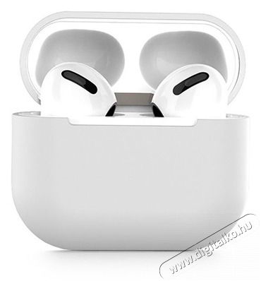 HAFFNER FN0266 Apple AirPods 3 fehér szilikon védőtok Audio-Video / Hifi / Multimédia - Fül és Fejhallgatók - Fülhallgató kiegészítő - 389819