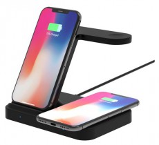 HAFFNER FN0326 15W Tech-Protect A11 3in1 Wireless Charger Qi vezeték nélküli töltő állomás Mobil / Kommunikáció / Smart - Powerbank / Külső akkumulátor és töltő - 394196