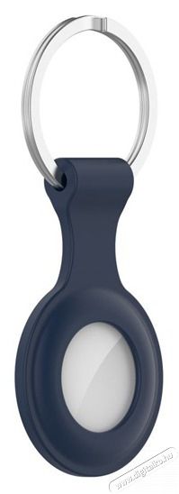 HAFFNER FN0199 Apple AirTag tengerkék szilikon védőtokos kulcstartó Egyéb - Nem forgalmazzuk ! - 398783