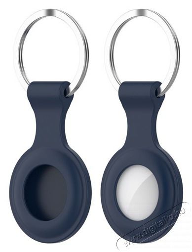 HAFFNER FN0199 Apple AirTag tengerkék szilikon védőtokos kulcstartó Egyéb - Nem forgalmazzuk ! - 398783