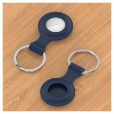 HAFFNER FN0199 Apple AirTag tengerkék szilikon védőtokos kulcstartó Egyéb - Nem forgalmazzuk ! - 398783